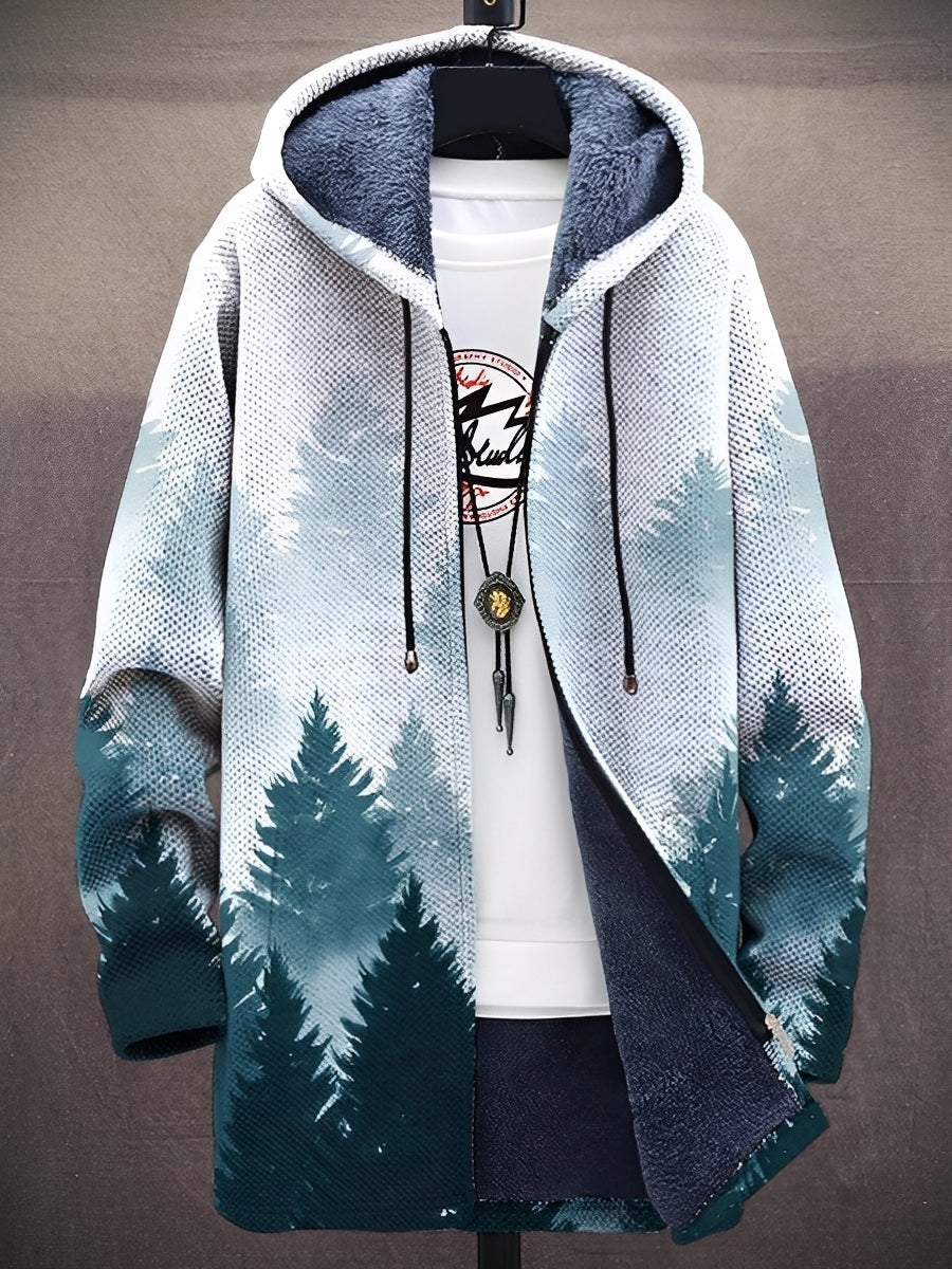Trenton - Chaqueta moderna con capucha y diseño estampado para hombres