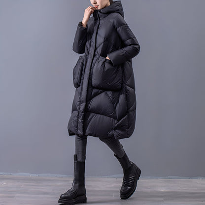 Ronnette - Chaqueta casual con capucha y bolsillos grandes para mujeres