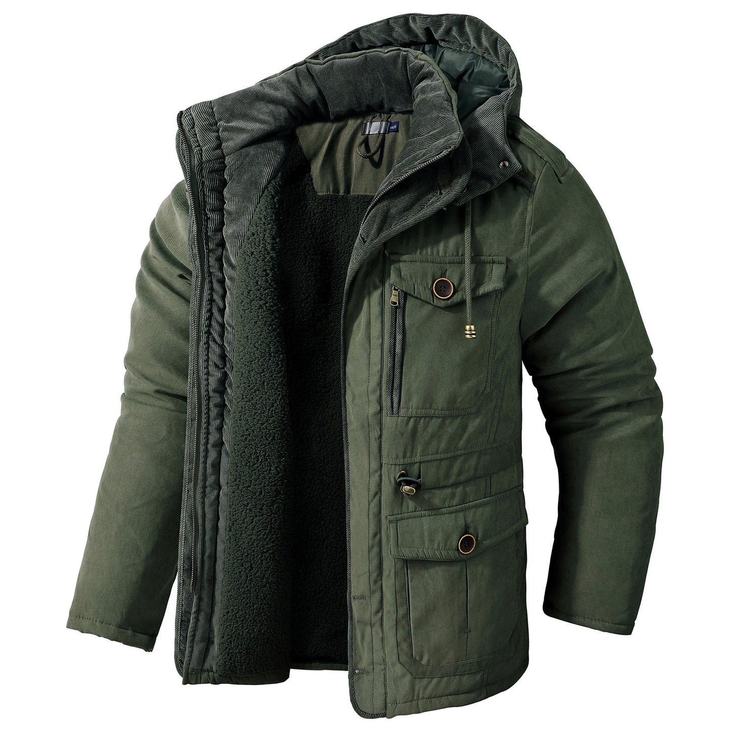 Daren - Chaqueta Caliente con Capucha para Hombres