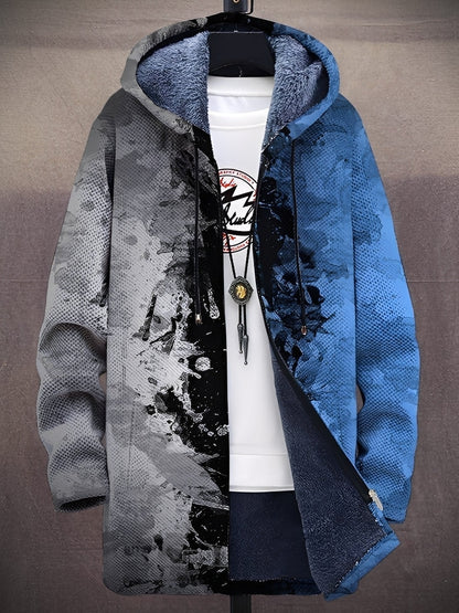 Trenton - Chaqueta moderna con capucha y diseño estampado para hombres