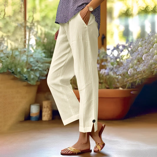 Kassia - Pantalones de lino casuales para mujeres en verano