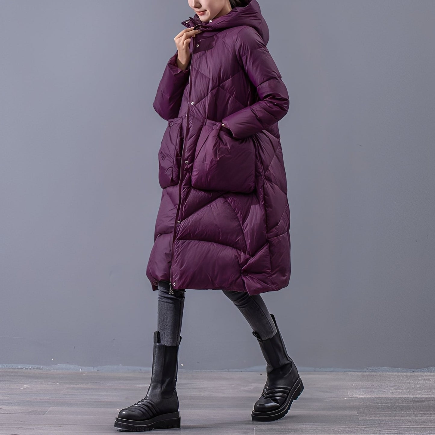 Ronnette - Chaqueta casual con capucha y bolsillos grandes para mujeres