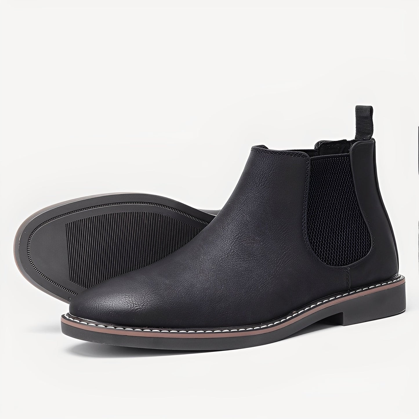 Clifton - Botas Chelsea de Cuero Clásicas para Hombres