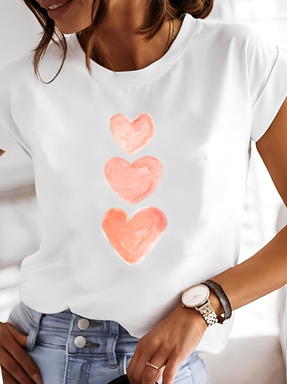 Annalise - Blusa estampada de manga corta, estilo casual para mujer