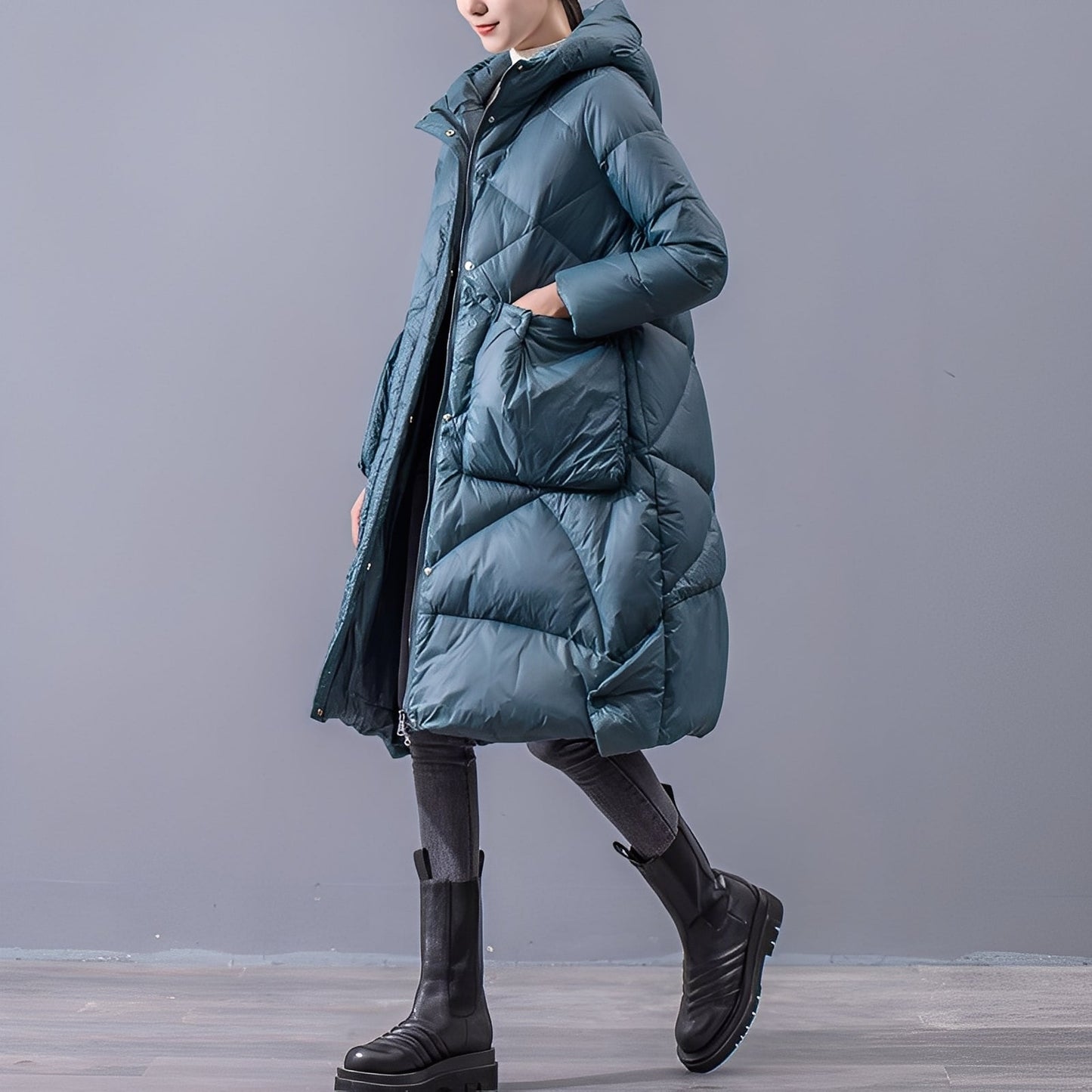 Ronnette - Chaqueta casual con capucha y bolsillos grandes para mujeres