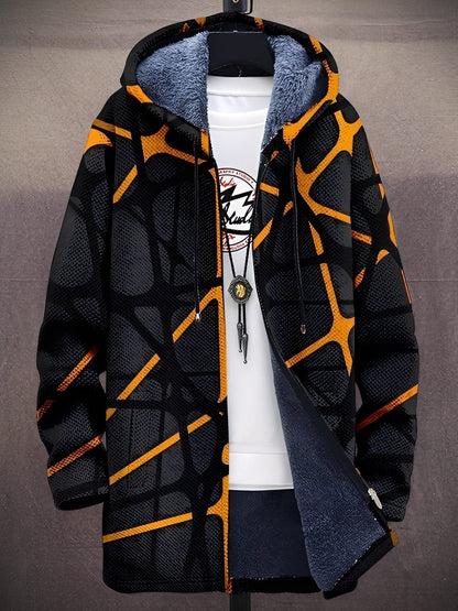 Trenton - Chaqueta moderna con capucha y diseño estampado para hombres