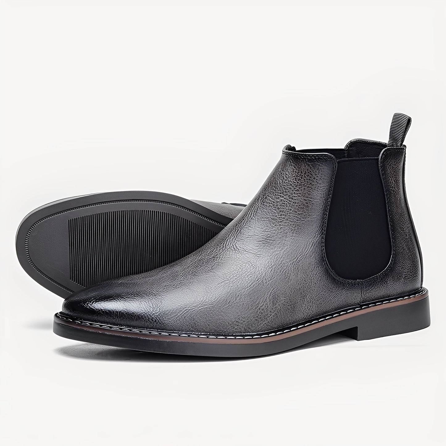Clifton - Botas Chelsea de Cuero Clásicas para Hombres