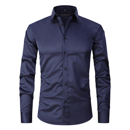 Jaren - Camisa formal elástica de manga larga para hombres