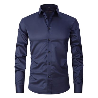 Elton - Camisa ajustada y elástica para hombres