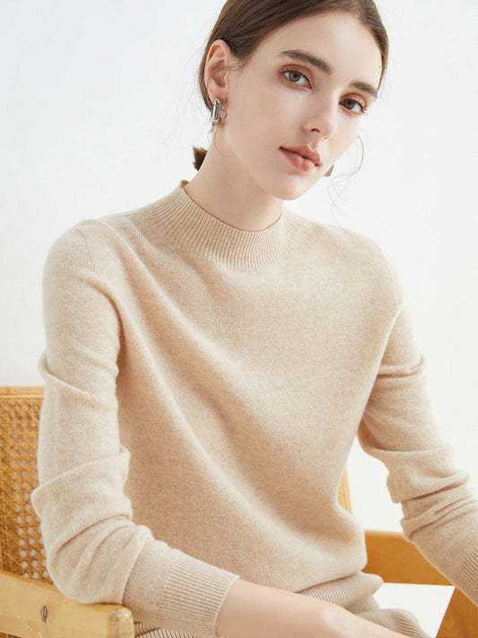 Rhoda - Suéter básico de cashmere para mujeres