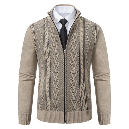 Stafford - Moderna sweater con cremallera para hombres