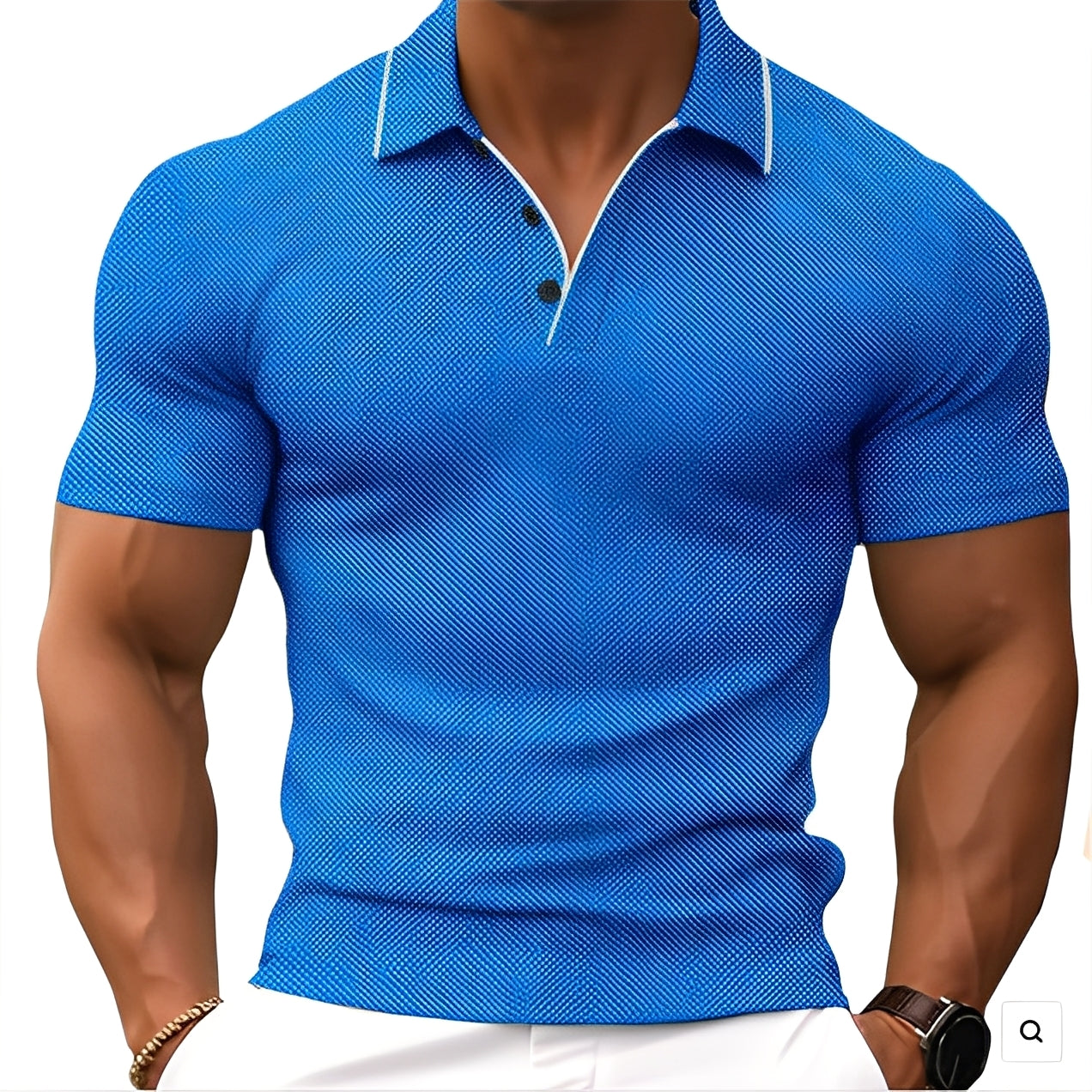 Florence - Polo Casual con Botones para Hombres