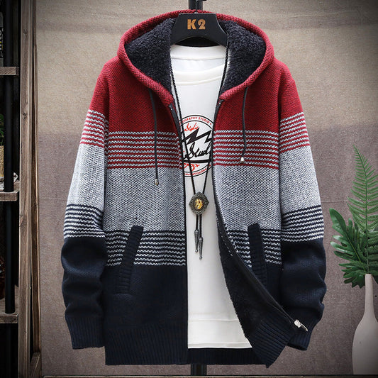 Dawson - Abrigo largo con capucha para hombre