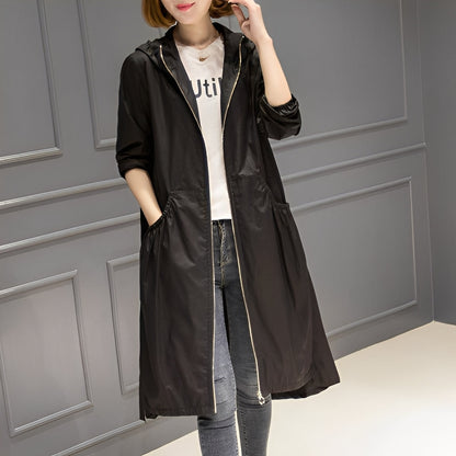 Margarette - Abrigo de lluvia elegante con capucha para mujeres