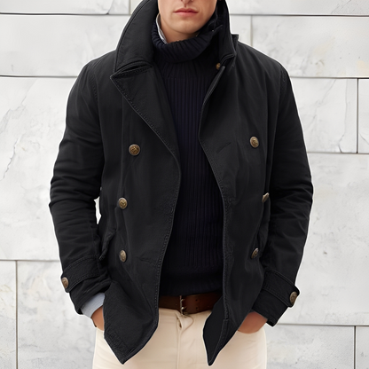 Tyrrell - Chaqueta cálida y moderna con botones para hombres