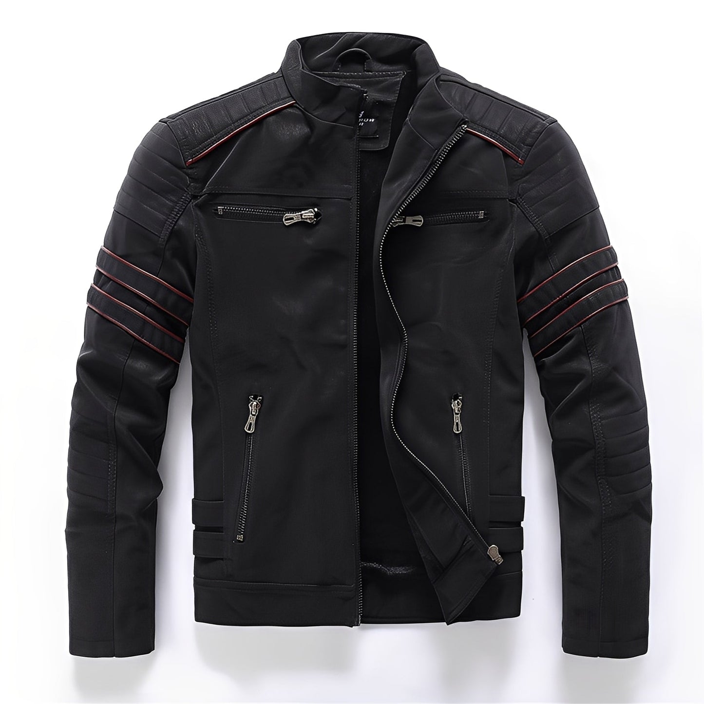 Dillan - Elegante chaqueta de cuero para moto para hombres