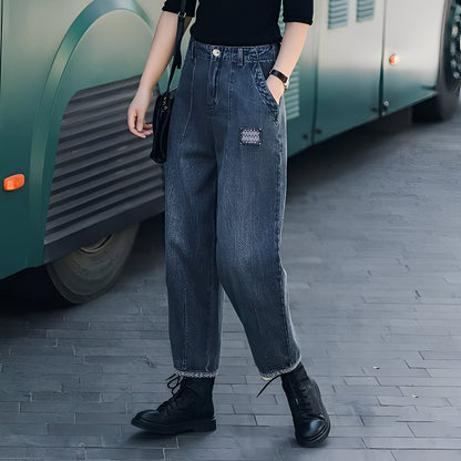 Shirlee - Jeans elegantes de cintura alta para mujeres