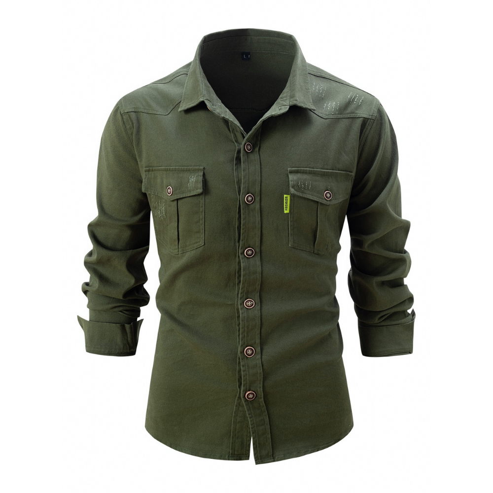 Marlon - Camisa casual, cómoda y flexible para hombres