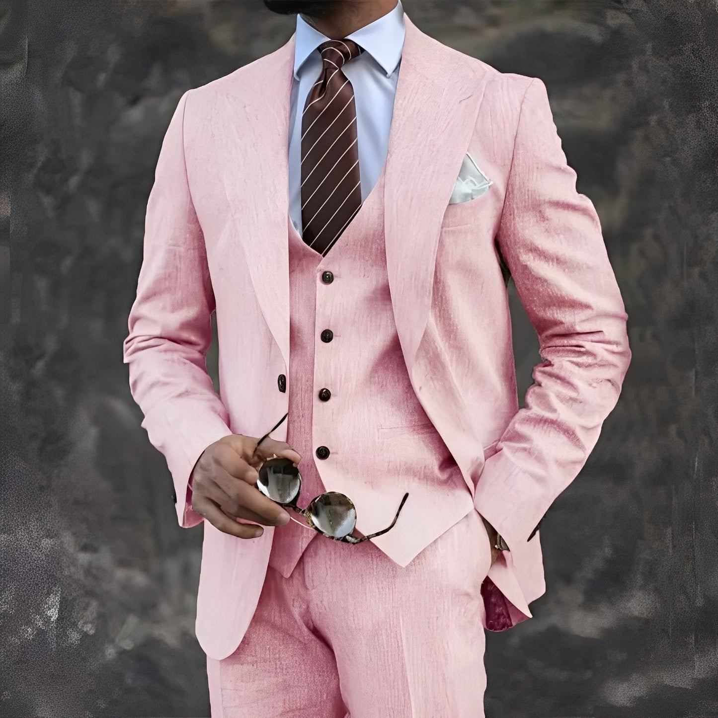 Elwyn - Traje para hombres de tres piezas, casual y formal