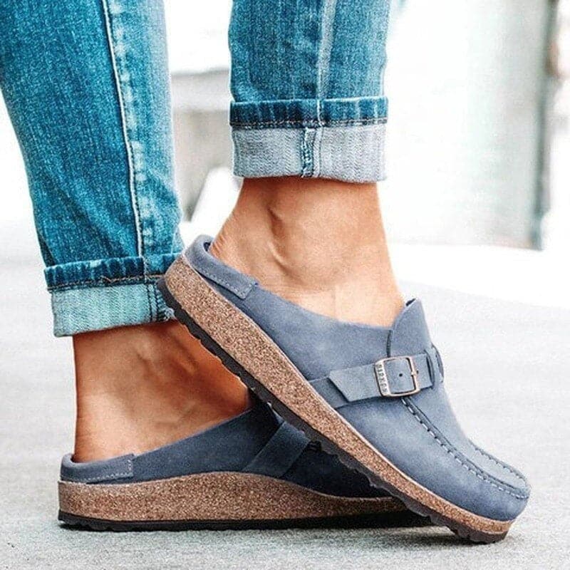 Sofie – Zuecos Cómodos para Dama con Correa Regulable