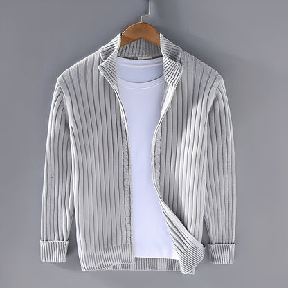 Jacquy - Cardigan de punto moderno para hombre