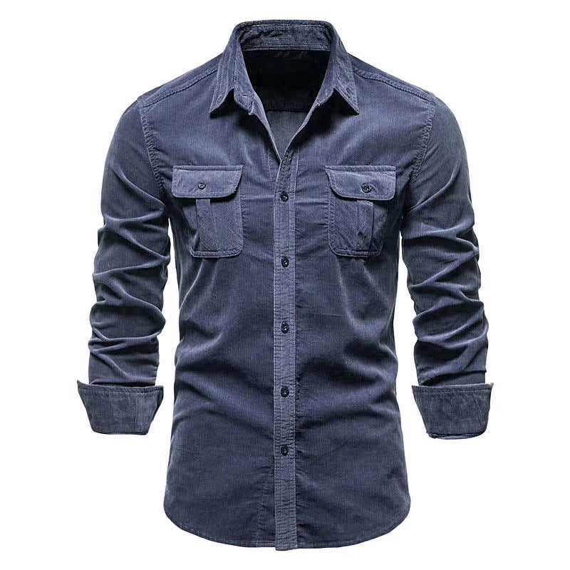 Rowen - Camisa sencilla con bolsillos para hombres