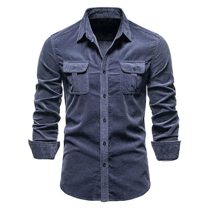 Rowen - Camisa sencilla con bolsillos para hombres