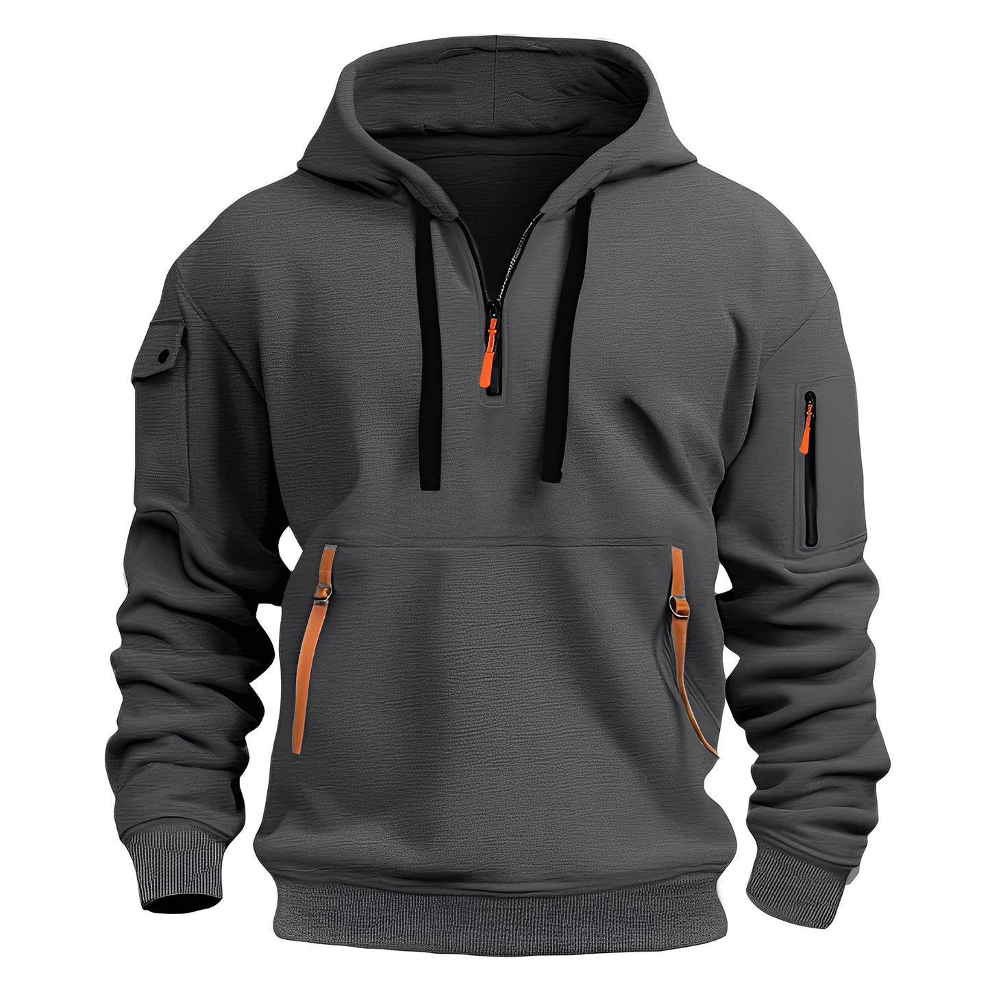 Burton - Sudadera holgada con media cremallera para hombres