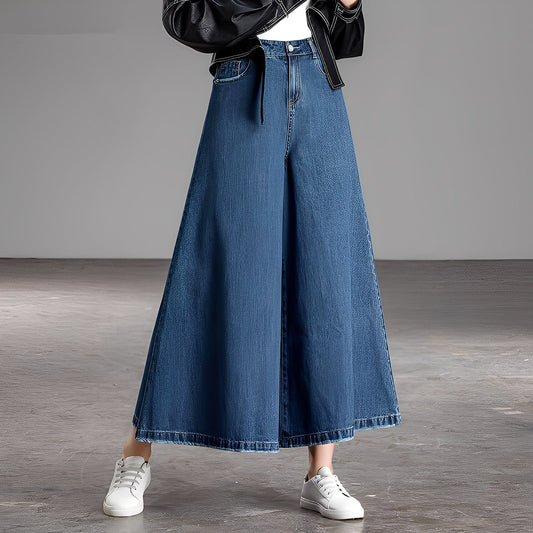 Isabelle - Pantalones vaqueros anchos y elegantes para mujeres
