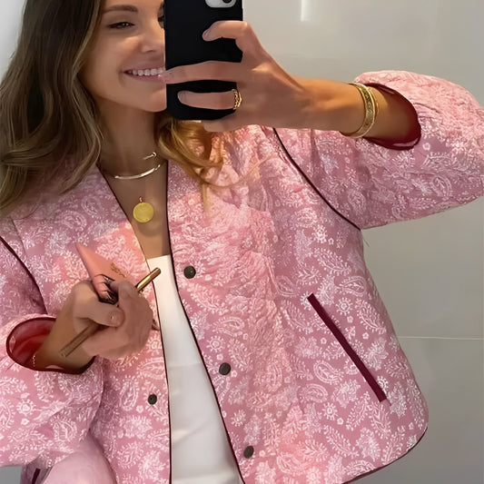 Katelyn - Chaqueta Acolchada de Patchwork Casual para Mujeres