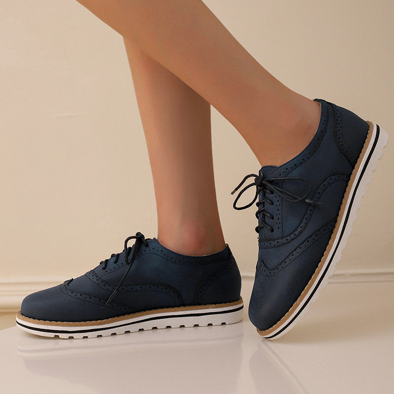 Gemma - Zapatos Derby Casual de Gamuza para Mujer