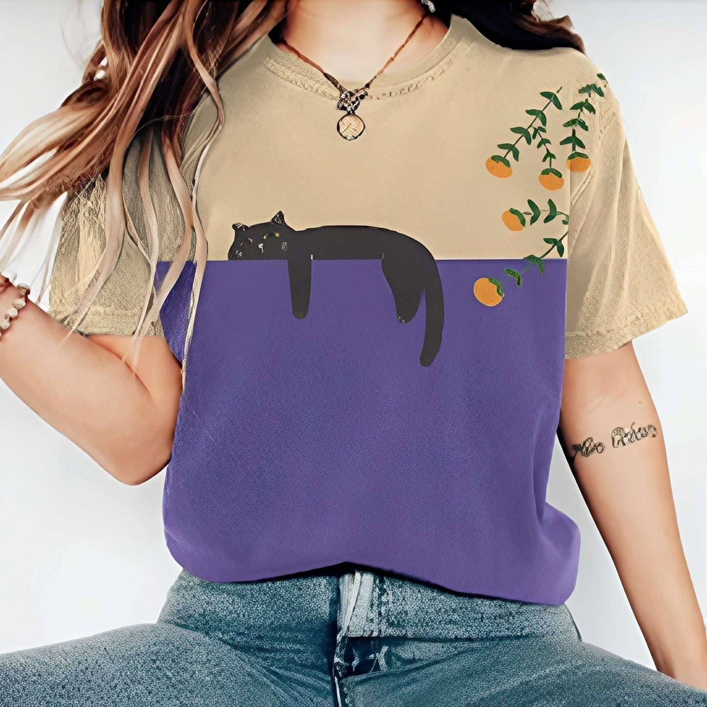 Alvina - Playera casual con diseño para mujer