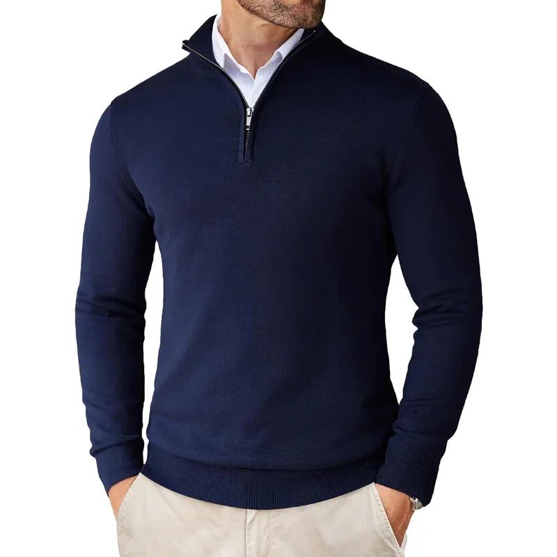 Bowen - Suéter para Hombre con Cremallera Moderna