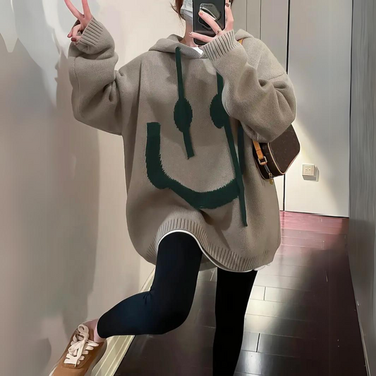 Sonrisa – Sudadera de capucha cálida y cómoda
