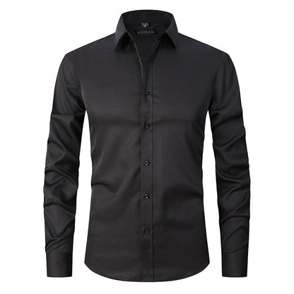 Jaren - Camisa formal elástica de manga larga para hombres