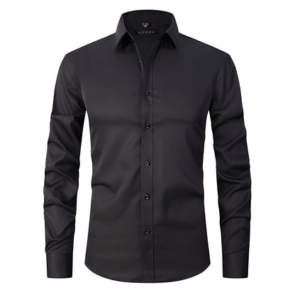 Elton - Camisa ajustada y elástica para hombres
