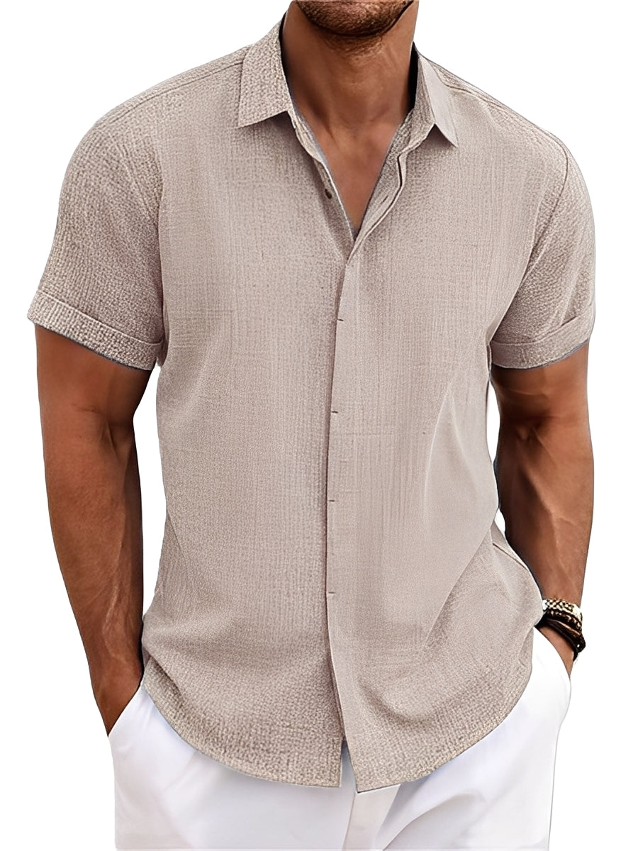 Caelum - Camisa sencilla de manga corta para hombres