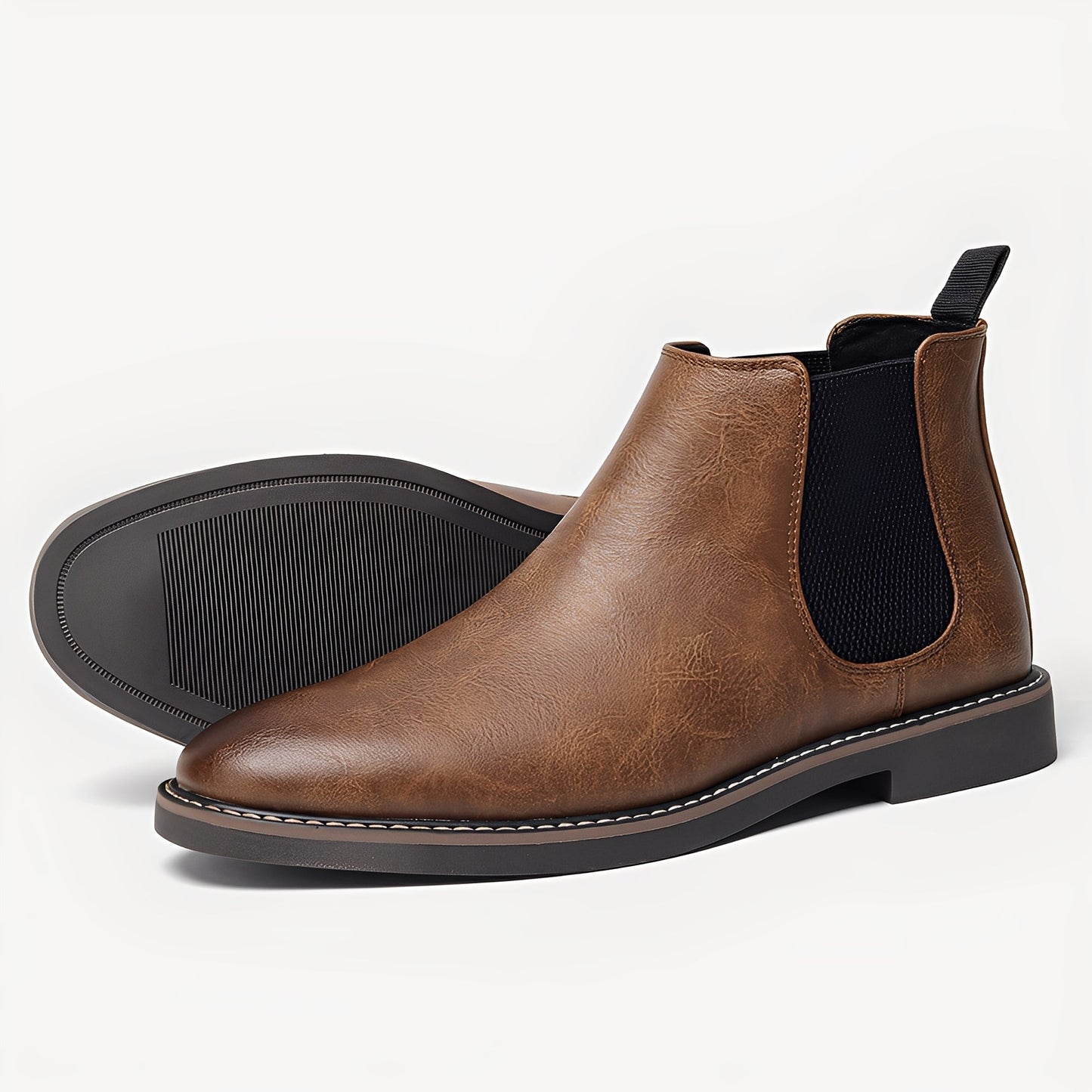 Clifton - Botas Chelsea de Cuero Clásicas para Hombres