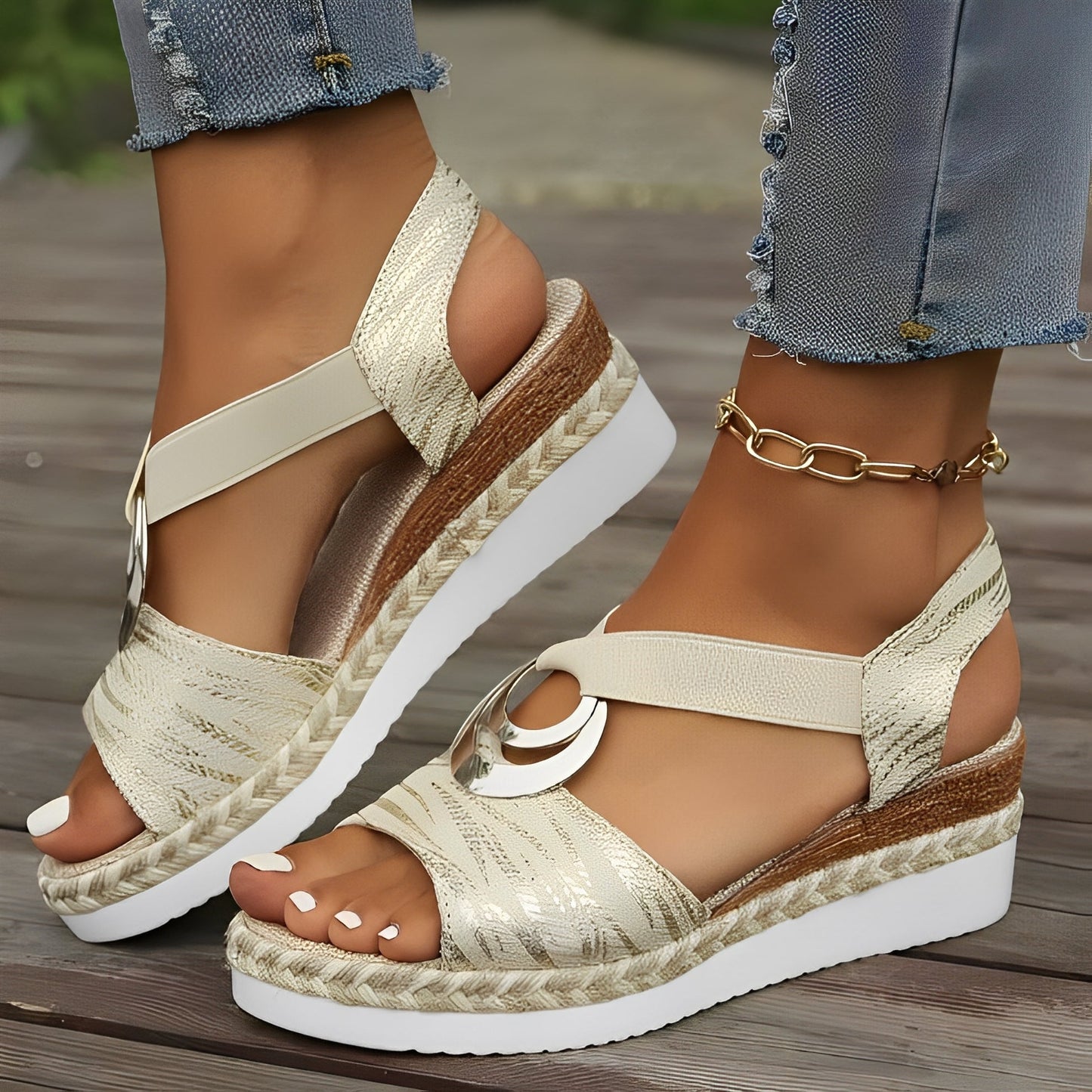 Mellony - Zapatos de Cuña Elegantes para Mujer