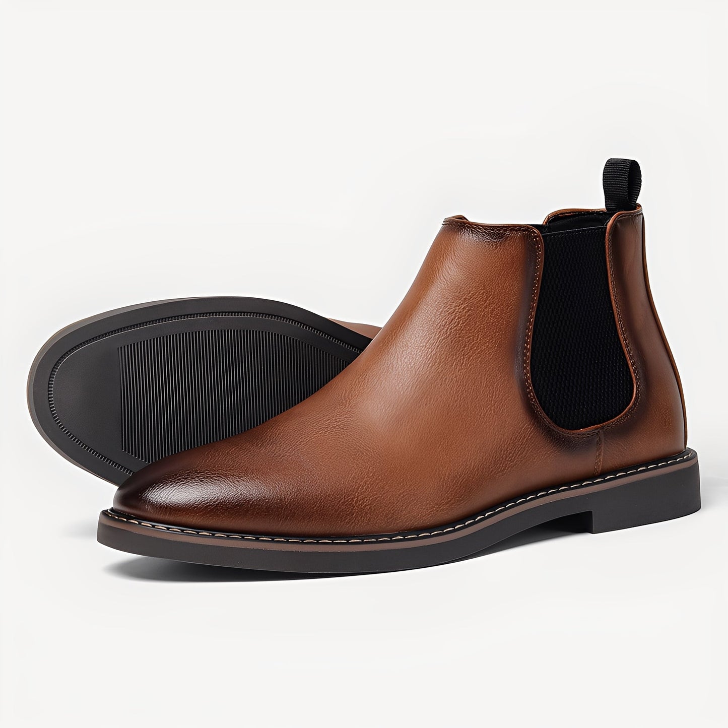 Clifton - Botas Chelsea de Cuero Clásicas para Hombres