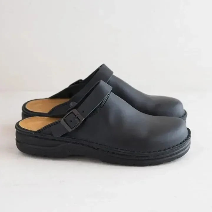 Yani – Pantuflas de Cuero Ortopédicas para Hombres