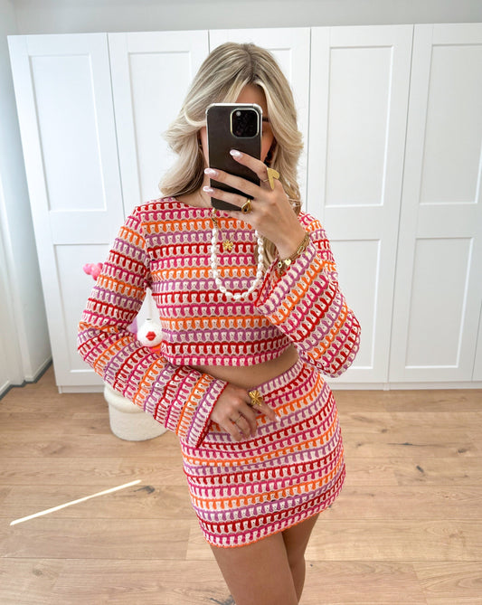 Giada – Conjunto Top Corto y Minifalda