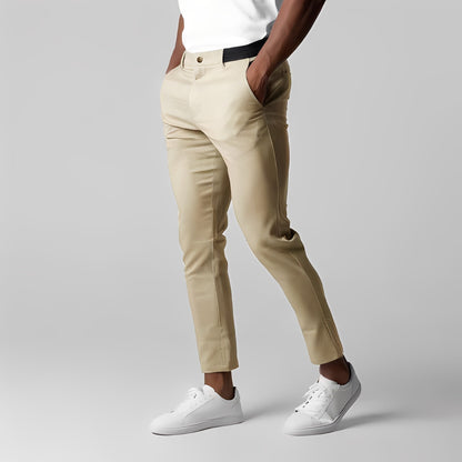 Gwenaël - Pantalón elástico básico para hombre