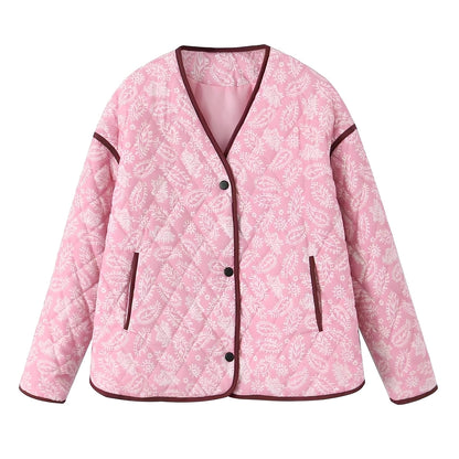 Katelyn - Chaqueta Acolchada de Patchwork Casual para Mujeres