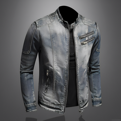 Lucas - Chaqueta de mezclilla con estilo y bolsillos para hombres