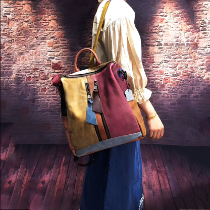Alayna - Mochila de cuero clásica para mujeres