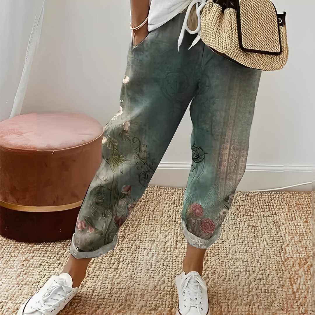 Jacinto - Pantalón cómodo para mujeres con cordón ajustable