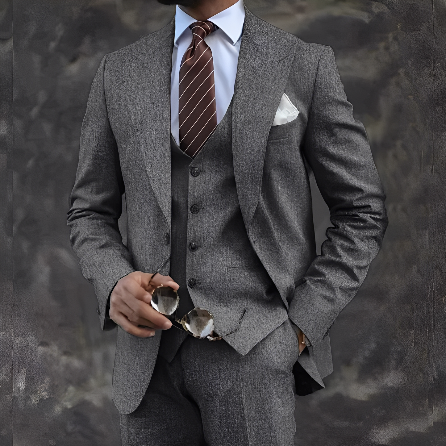 Elwyn - Traje para hombres de tres piezas, casual y formal