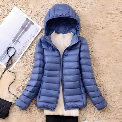 Lyndsay - Chaqueta de plumas ajustada y casual para mujer