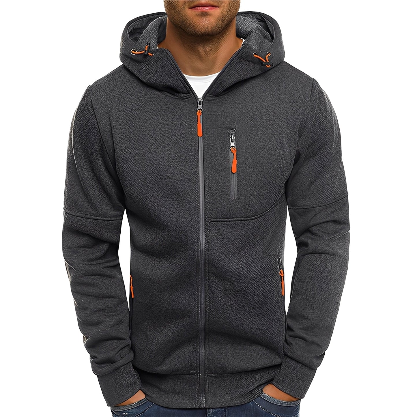 Allen - Nueva Sudadera de Polar con Capucha para Hombres